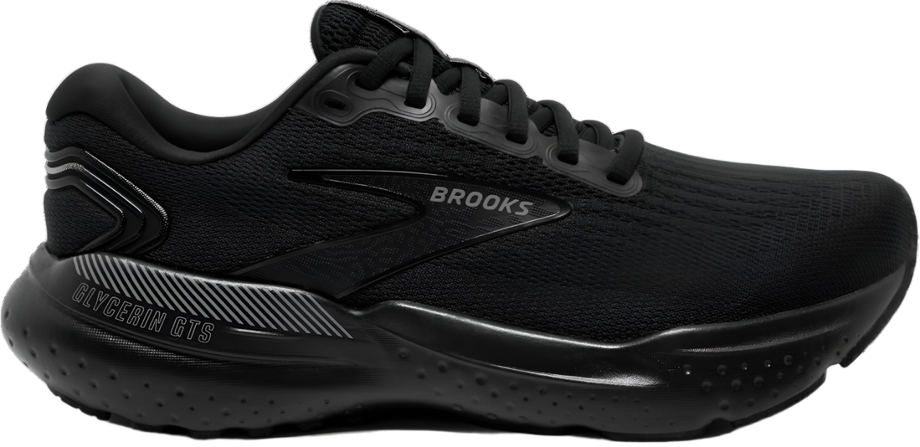Brooks Mens Glycerin GTS 21 -  Black/Black/Ebony - Stability