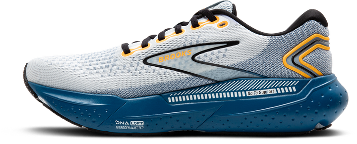 Brooks Mens Glycerin GTS 21 -  White/Sapphire/Orange - Stability