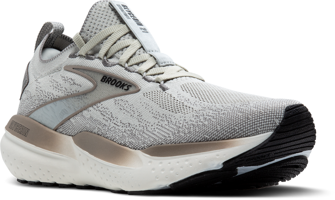 Brooks Mens Glycerin StealthFit 21 - Grey/Frost Grey/Champagne - Neutral