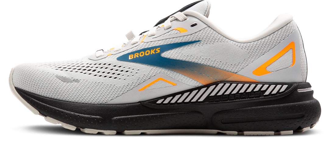 Brooks Mens Adrenaline GTS 23 GTX - Oyster Mushroom/Orange/Blue - Stability