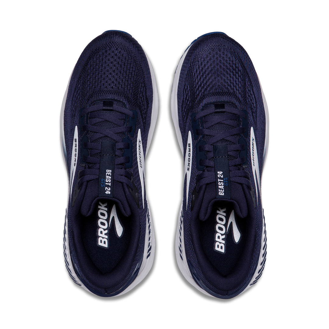Brooks Mens Beast 24 GTS - Peacoat/True Navy/White - Stability