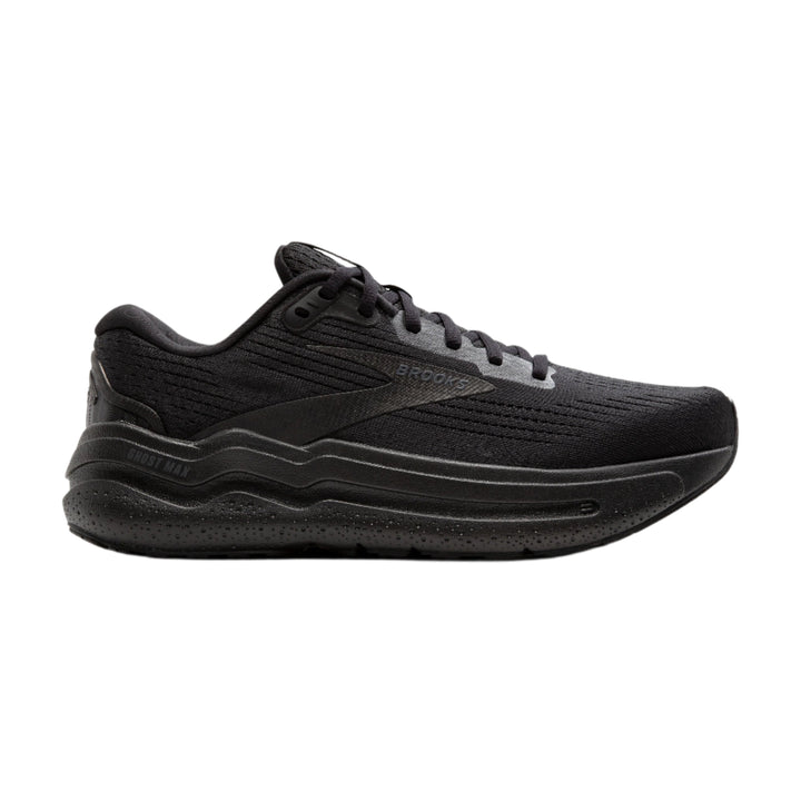 Brooks Mens Ghost Max 2 Wide - 2E Width - Black/Black/Ebony - Neutral