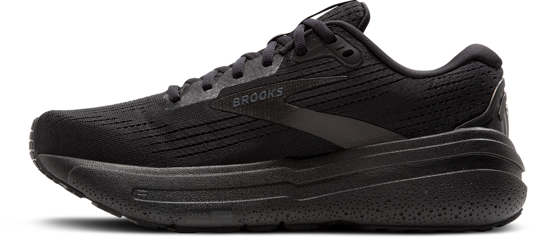 Brooks Mens Ghost Max 2 Wide - 2E Width - Black/Black/Ebony - Neutral