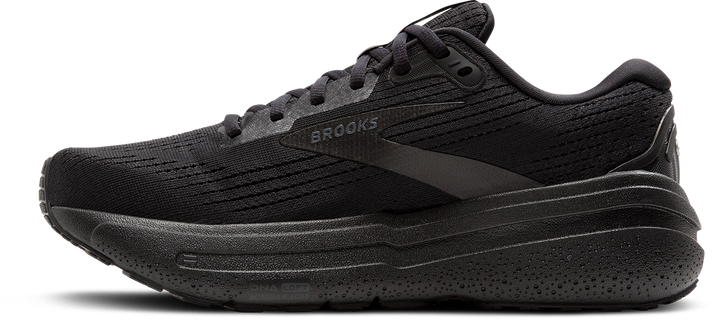 Brooks Mens Ghost Max 2 Wide - 2E Width - Black/Black/Ebony - Neutral