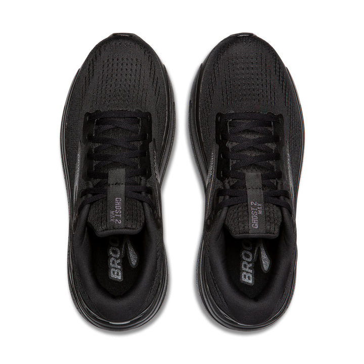 Brooks Mens Ghost Max 2 - Black/Black/Ebony - Neutral