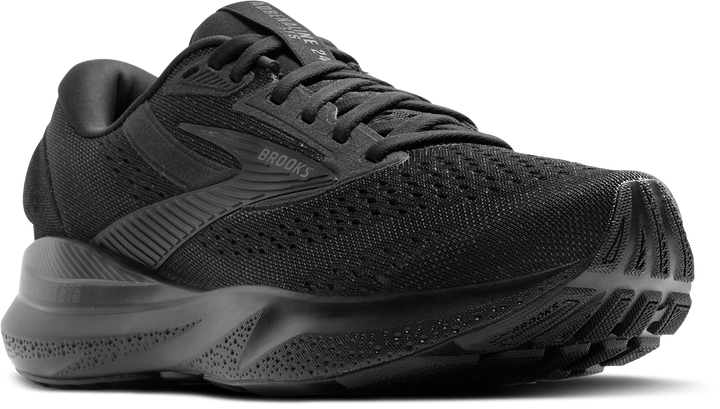 Brooks Mens Adrenaline GTS 24 Extra Wide - 4E Width - Black/Black/Ebony - Stability - SS25