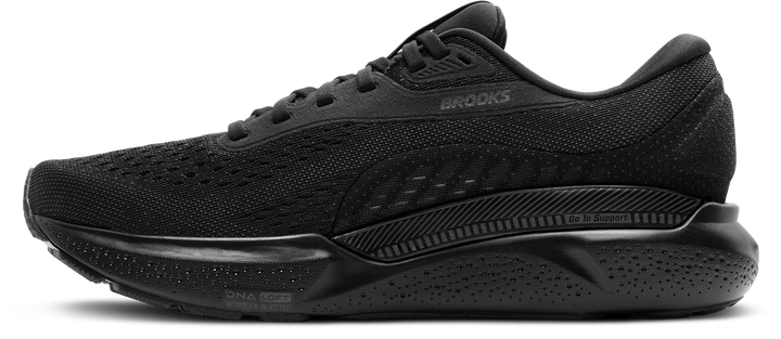Brooks Mens Adrenaline GTS 24 Extra Wide - 4E Width - Black/Black/Ebony - Stability - SS25
