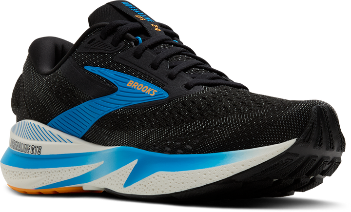Brooks Mens Adrenaline GTS 24 - Black/Ebony/Cloissonne - Stability - AW25
