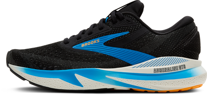 Brooks Mens Adrenaline GTS 24 - Black/Ebony/Cloissonne - Stability - AW25
