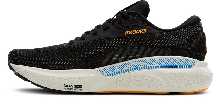 Brooks Mens Adrenaline GTS 24 - Black/Ebony/Cloissonne - Stability - AW25