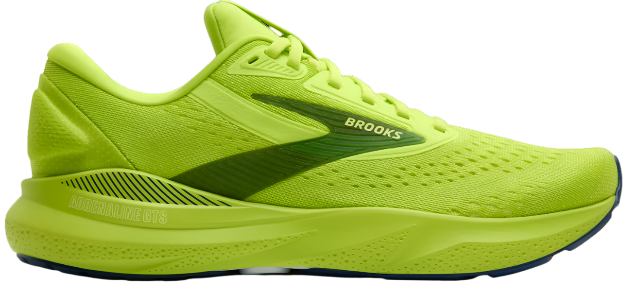 Brooks Mens Adrenaline GTS 24 - Acid Lime/Sunny Lime/Navy - Stability - AW25