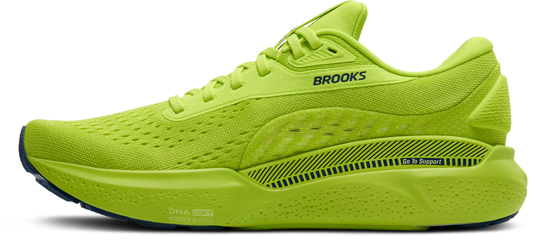 Brooks Mens Adrenaline GTS 24 - Acid Lime/Sunny Lime/Navy - Stability - AW25