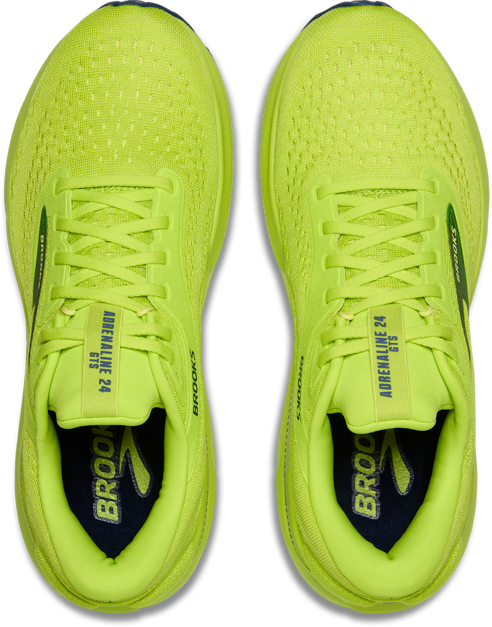 Brooks Mens Adrenaline GTS 24 - Acid Lime/Sunny Lime/Navy - Stability - AW25