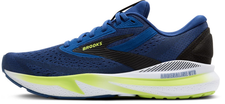 Brooks Mens Adrenaline GTS 24 - Navy Peony/Black/Acid Lime - Stability - AW25