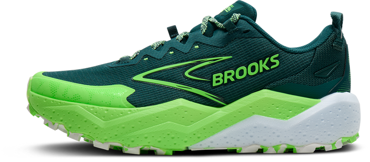 Brooks Herren Caldera 8 – Atlantic Deep/Grün/Weiß – Trail – SS26
