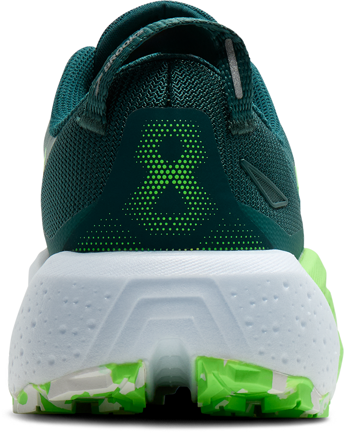 Brooks Herren Caldera 8 – Atlantic Deep/Grün/Weiß – Trail – SS26