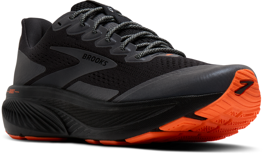 Brooks Mens Ghost 17 - Black/Orange - Neutral - AW25