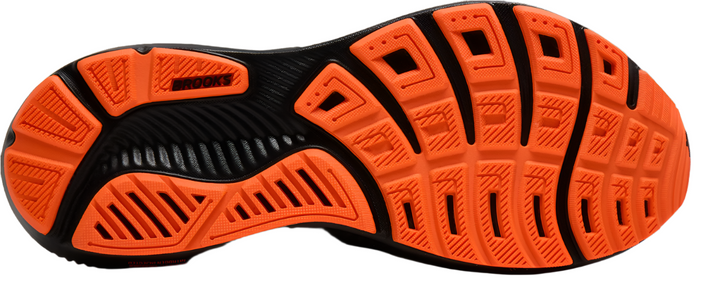 Brooks Mens Ghost 17 - Black/Orange - Neutral - AW25