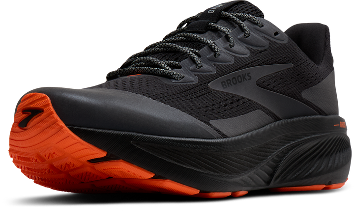 Brooks Mens Ghost 17 - Black/Orange - Neutral - AW25