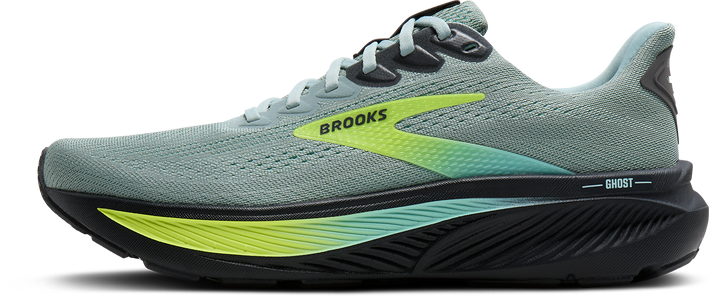 Brooks Mens Ghost 17 - Grey Mist/Yucca/Nightlife - Neutral - SS26