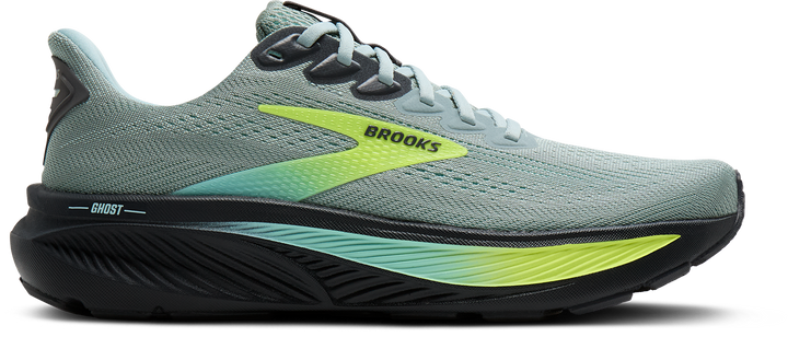 Brooks Mens Ghost 17 - Grey Mist/Yucca/Nightlife - Neutral - SS26