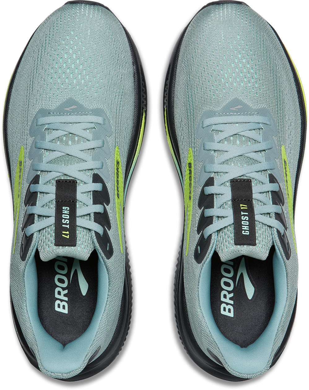 Brooks Mens Ghost 17 - Grey Mist/Yucca/Nightlife - Neutral - SS26