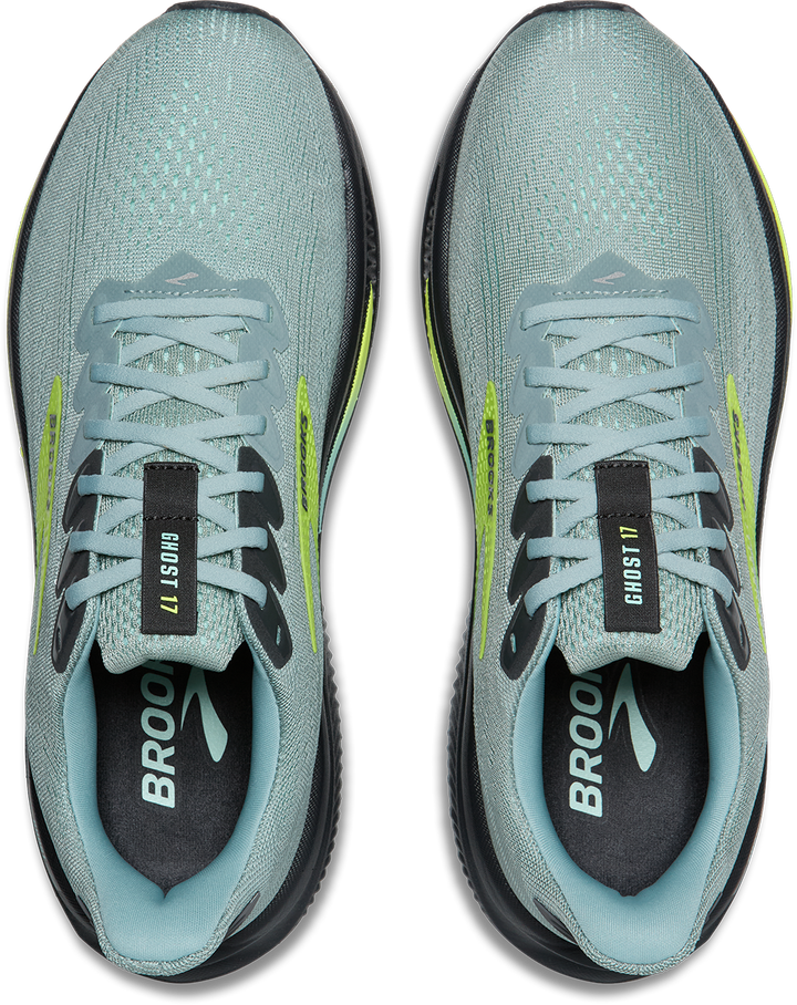 Brooks Mens Ghost 17 - Grey Mist/Yucca/Nightlife - Neutral - SS26