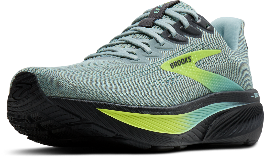 Brooks Mens Ghost 17 - Grey Mist/Yucca/Nightlife - Neutral - SS26