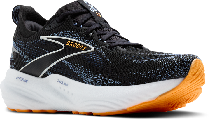 Brooks Mens Glycerin 22 - Black/Country Blue/Orange Pop - Neutral - SS25