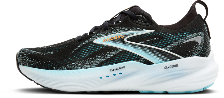 Brooks Mens Glycerin 22 - Black/Atomizer/Blazing Orange - Neutral - AW25