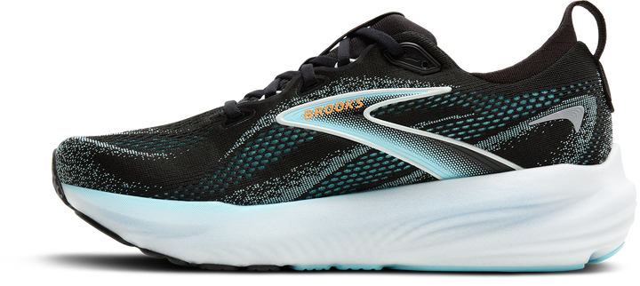 Brooks Mens Glycerin 22 - Black/Atomizer/Blazing Orange - Neutral - AW25