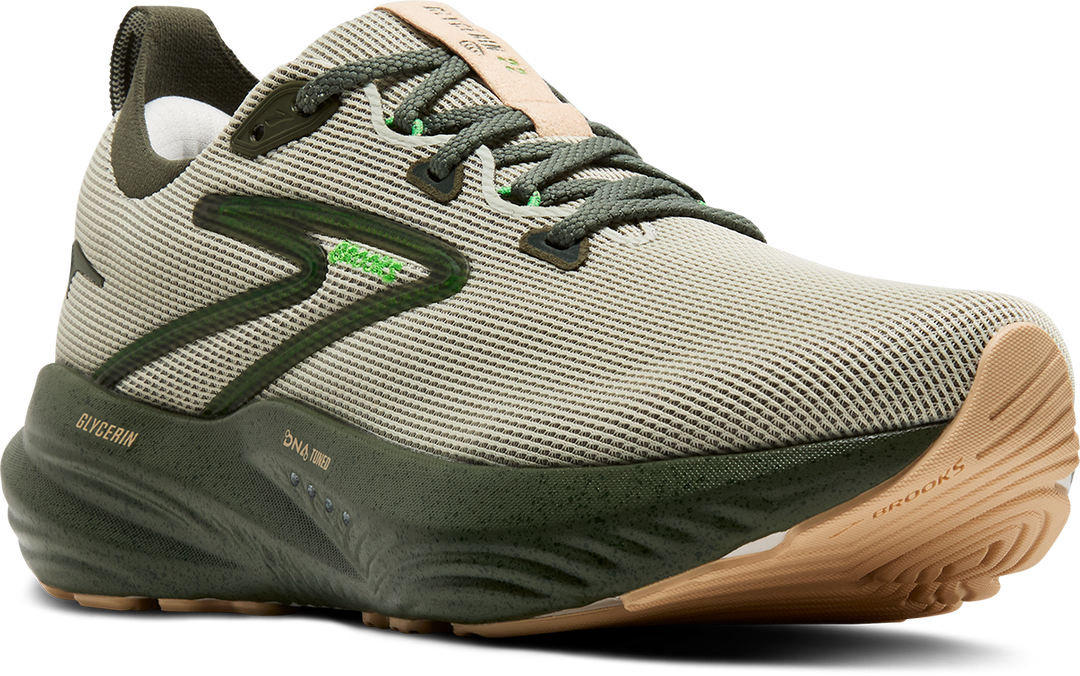 Brooks Mens Glycerin 22 - Beetle/Celadon/Ivory - Neutral - AW25