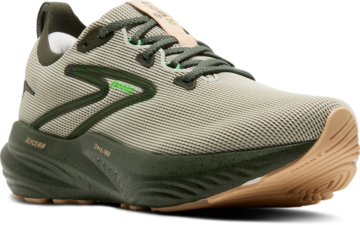 Brooks Mens Glycerin 22 - Beetle/Celadon/Ivory - Neutral - AW25