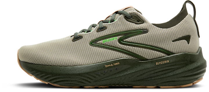 Brooks Mens Glycerin 22 - Beetle/Celadon/Ivory - Neutral - AW25