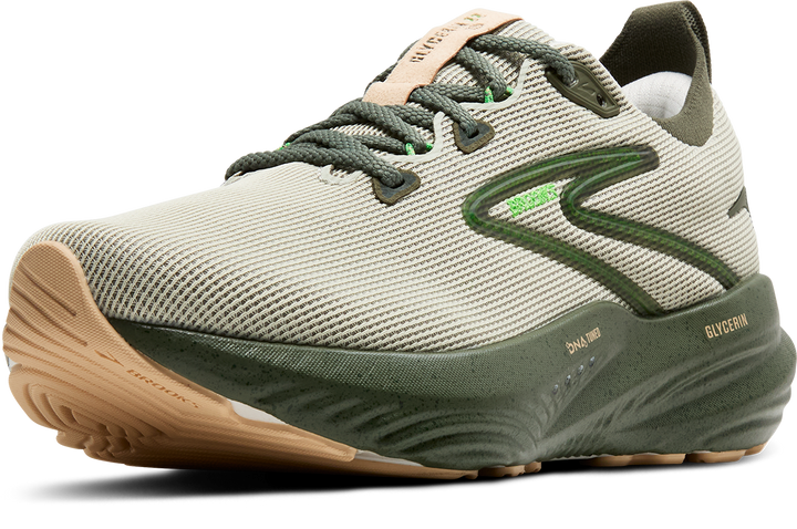 Brooks Mens Glycerin 22 - Beetle/Celadon/Ivory - Neutral - AW25