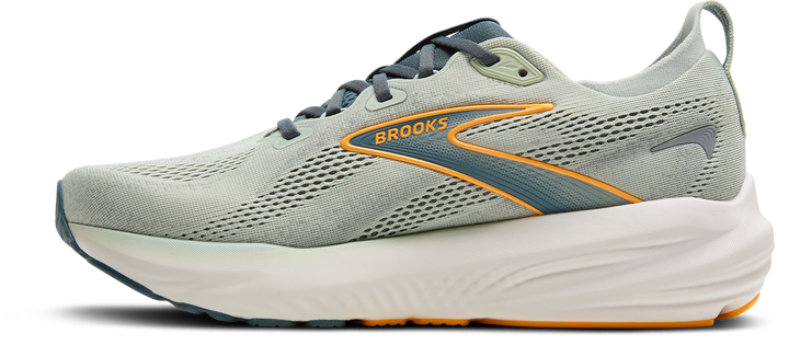 Brooks Mens Glycerin 22 - Smoke/Stormy/Orange - Neutral - AW25