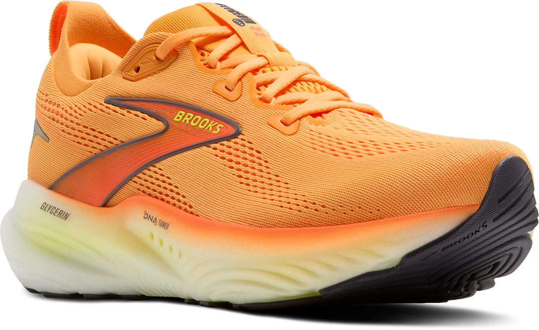 Brooks Mens Glycerin 22 - Orange/Nightlife/White - Neutral - AW25