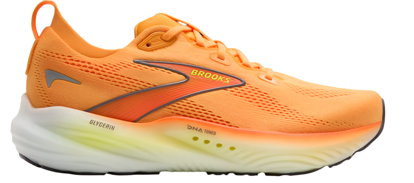Brooks Mens Glycerin 22 - Orange/Nightlife/White - Neutral - AW25