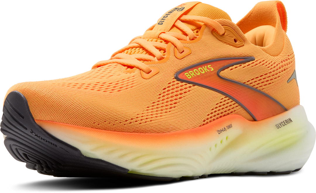 Brooks Mens Glycerin 22 - Orange/Nightlife/White - Neutral - AW25