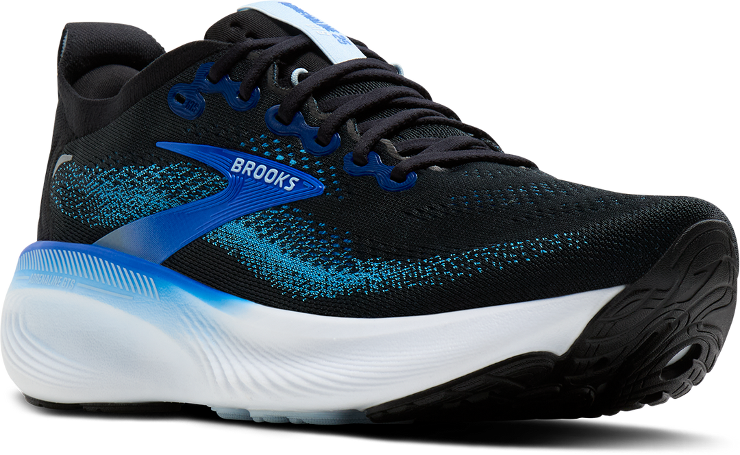 Brooks Mens Adrenaline GTS 25 - Black/Blue/Nantucket Breeze - Stability - AW26