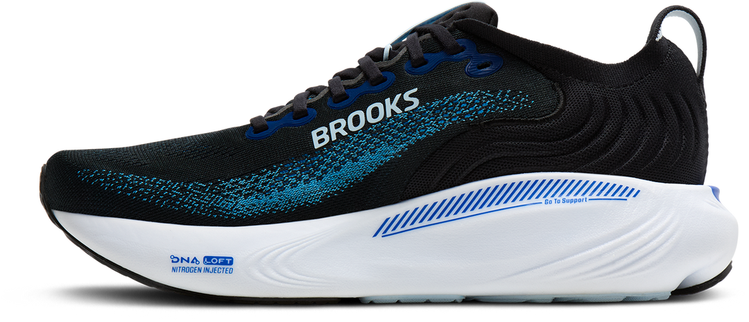 Brooks Mens Adrenaline GTS 25 - Black/Blue/Nantucket Breeze - Stability - AW26