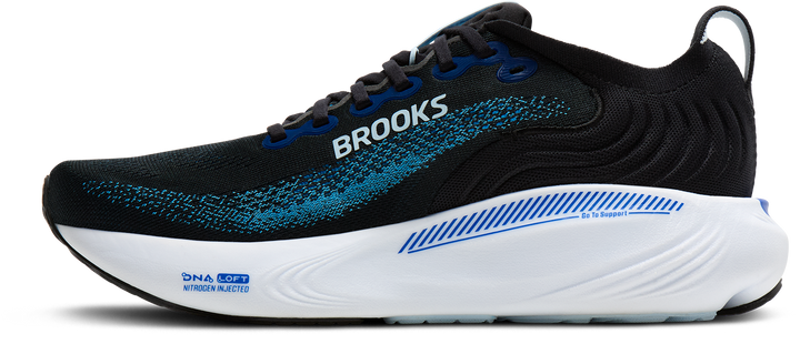 Brooks Mens Adrenaline GTS 25 - Black/Blue/Nantucket Breeze - Stability - AW26