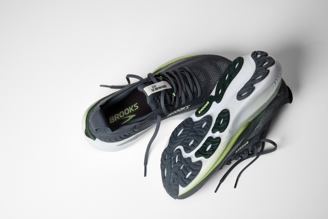 Brooks Mens Adrenaline GTS 25 - Grey/Paradise Green/Spruce - Stability - AW26