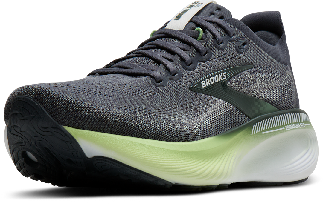 Brooks Mens Adrenaline GTS 25 - Grey/Paradise Green/Spruce - Stability - AW26