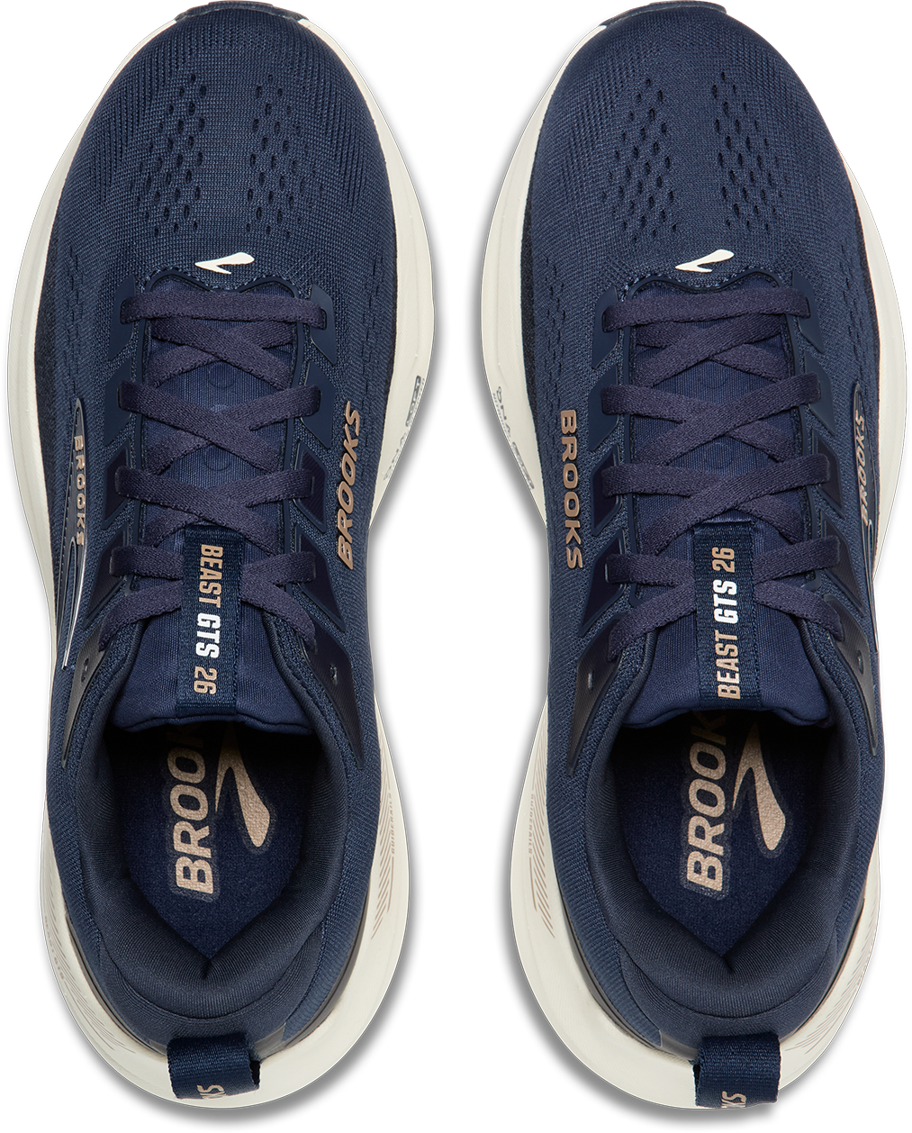 Brooks Mens Beast 26 GTS Wide - 2E Width - Peacoat/Indigo/Portabella - Stability - SS26