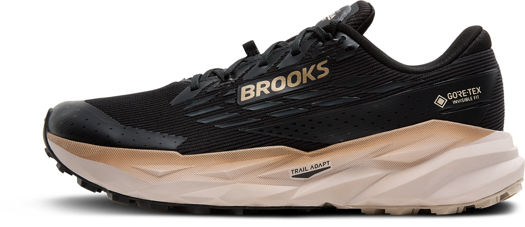 Brooks Mens Cascadia 19 GTX - Black/Ebony/Chateau Gray - Trail - AW25