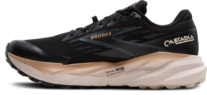 Brooks Mens Cascadia 19 GTX - Black/Ebony/Chateau Gray - Trail - AW25