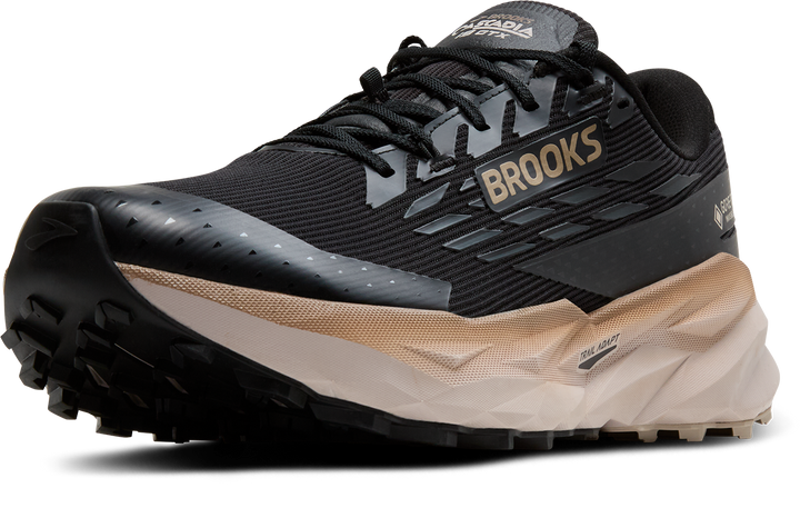 Brooks Mens Cascadia 19 GTX - Black/Ebony/Chateau Gray - Trail - AW25