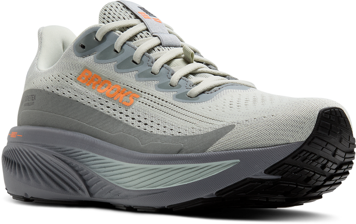 Brooks Mens Ghost 17 GTX - Smoke/Primer Gray/Orange - Neutral - AW25