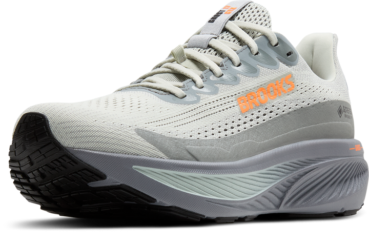 Brooks Mens Ghost 17 GTX - Smoke/Primer Gray/Orange - Neutral - AW25